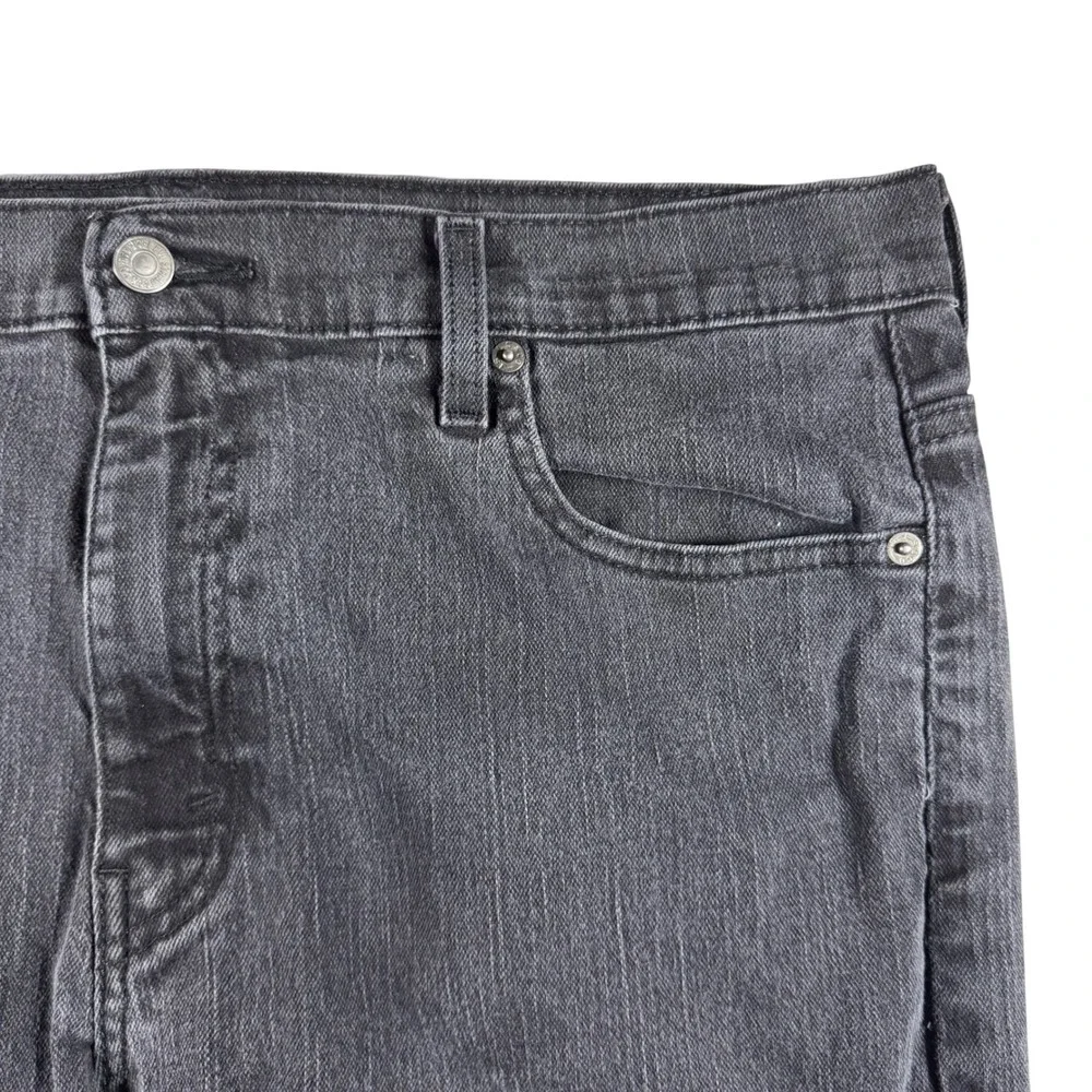 Levi's 569 Loose Straight Jeans Mens 36x32 Faded Black Denim Good Condition